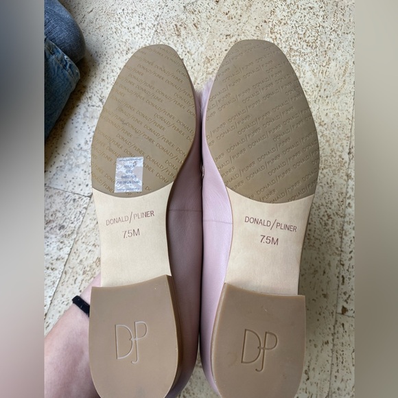 DONALD J. PLINER Lilian Leather Almond Toe Blush Pink Loafers Size 7.5 - Picture 7 of 9